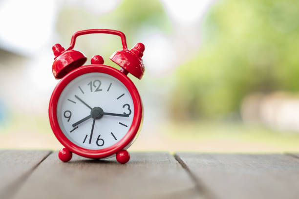Alarm clock set for the same time every morning